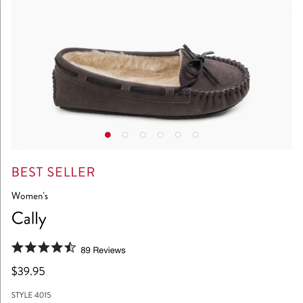 Minnetonka Moccasin Cally Slipper NWOT